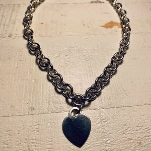 Tiffany & Co. Heart Tag Chain Link Necklace